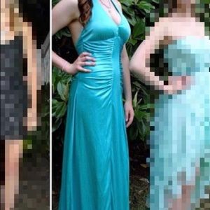 Open back prom dress